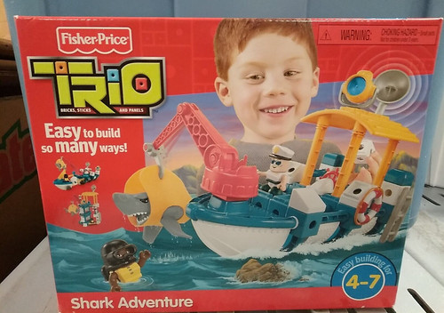 Fisher price trio blocks - blocks, shark